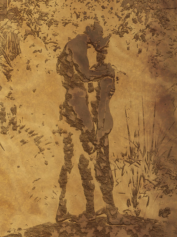 Adam and Even in Garden of Eden by Kurt Van Wagner